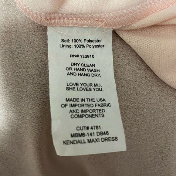 Show Me Your Mumu Kendall Maxi Dress Dusty Blush Crisp Women’s Size Small - Picture 9 of 9